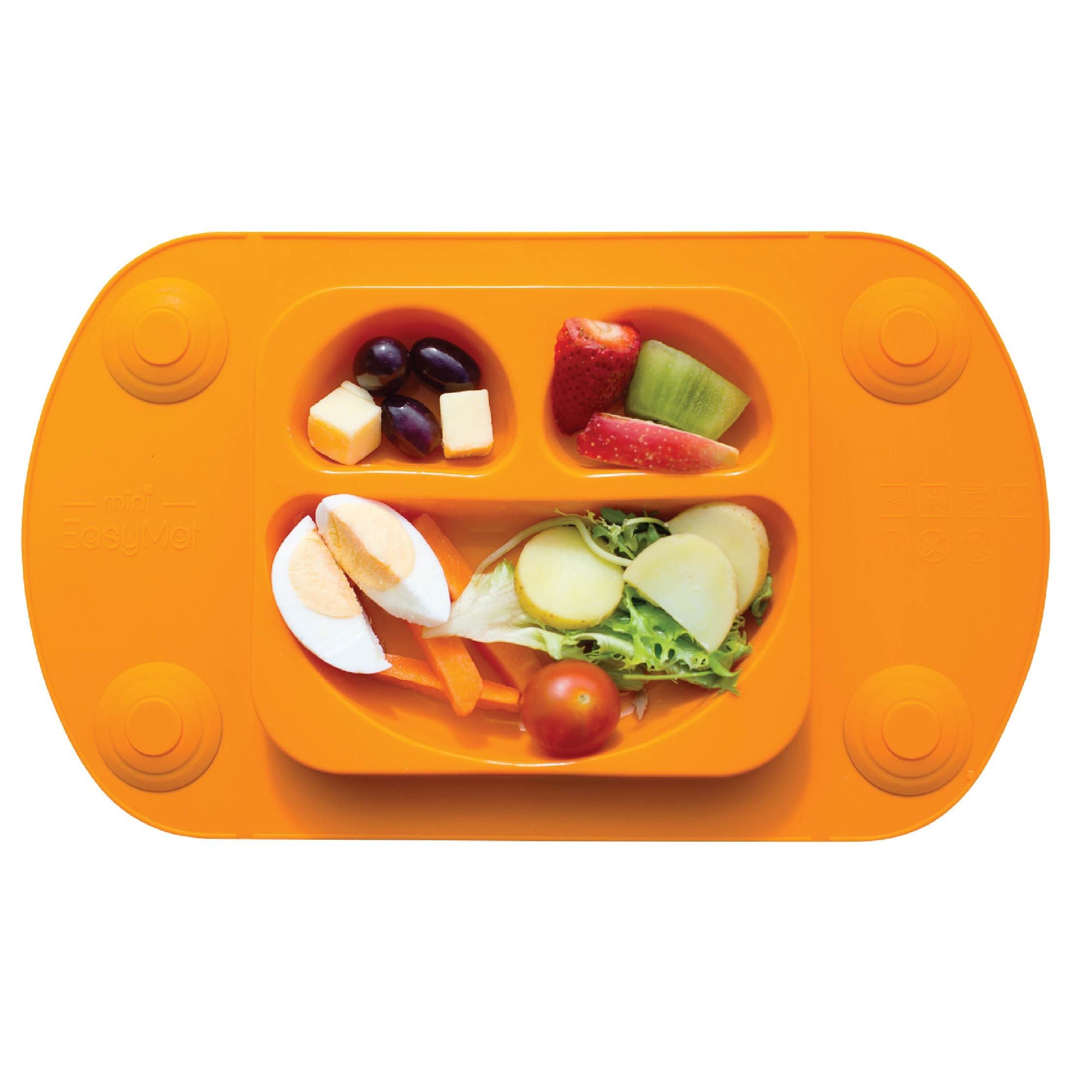 EasyTots EasyMat Mini Portable Suction Plate - Orange